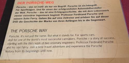 THE PORSCHE WAY  (Collectors DVD SET)